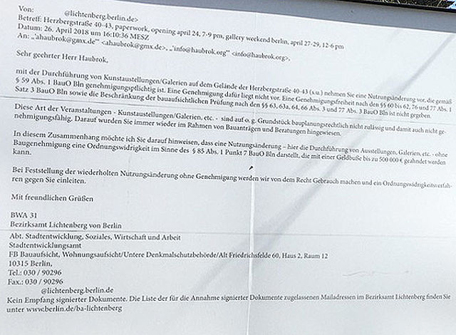 „Fahrbereitschaft“, Herzbergstraße 40–43, 10365 Berlin-Lichtenberg
